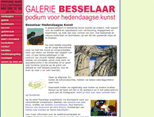 Tablet Screenshot of galeriebesselaar.nl